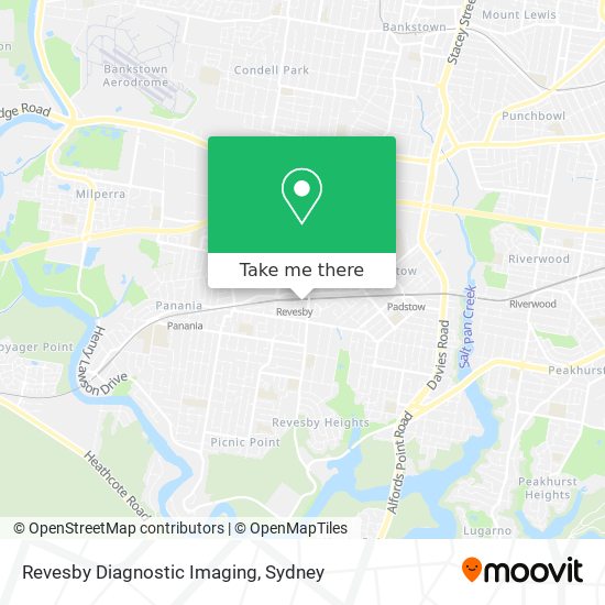 Revesby Diagnostic Imaging map