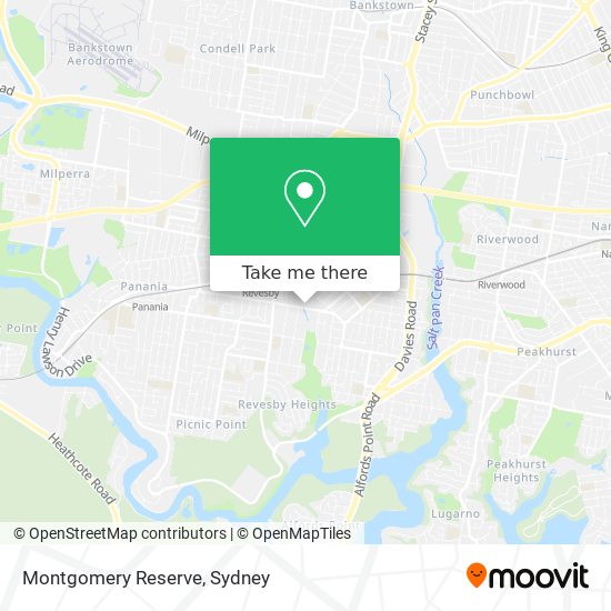 Montgomery Reserve map