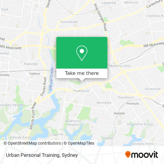 Mapa Urban Personal Training