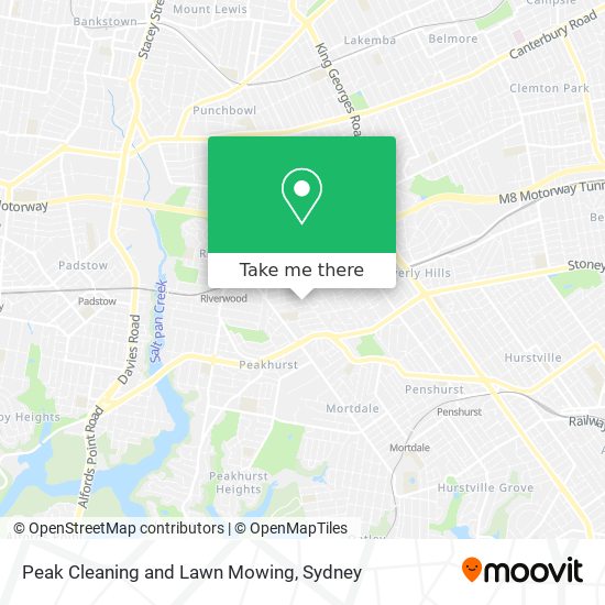 Peak Cleaning and Lawn Mowing map