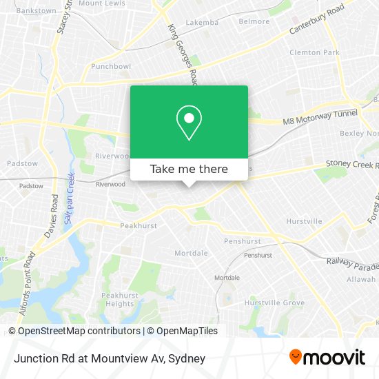 Junction Rd at Mountview Av map