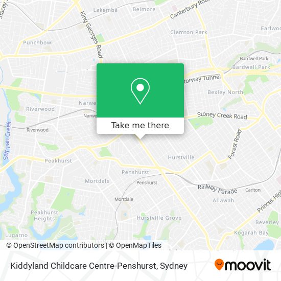 Kiddyland Childcare Centre-Penshurst map