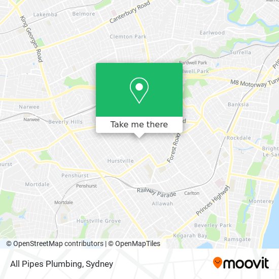 All Pipes Plumbing map