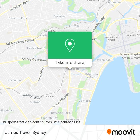 James Travel map