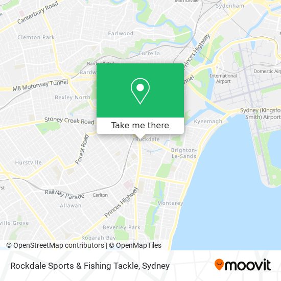 Mapa Rockdale Sports & Fishing Tackle