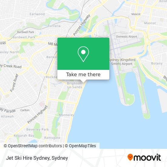 Jet Ski Hire Sydney map