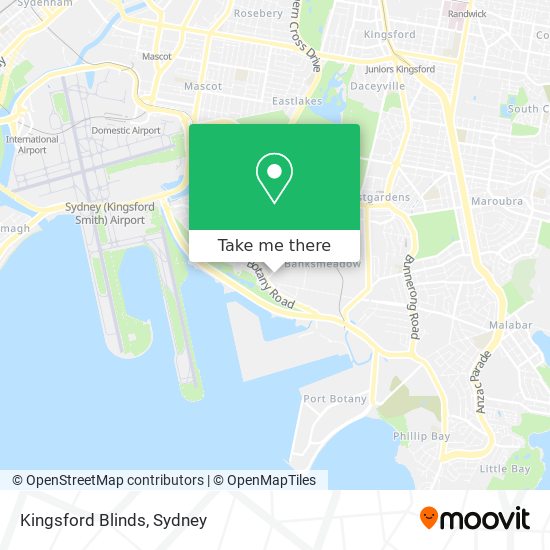 Kingsford Blinds map