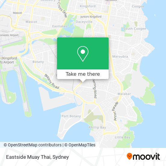 Eastside Muay Thai map