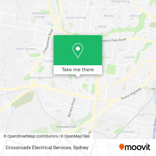 Mapa Crossroads Electrical Services