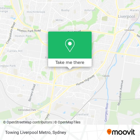Towing Liverpool Metro map