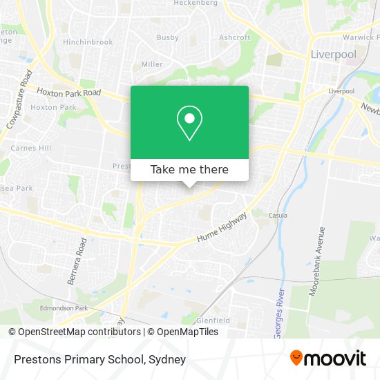 Prestons Primary School map