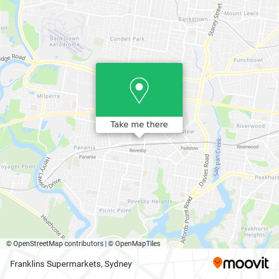 Franklins Supermarkets map