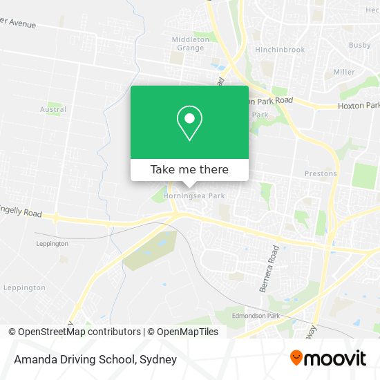 Mapa Amanda Driving School