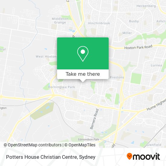 Potters House Christian Centre map