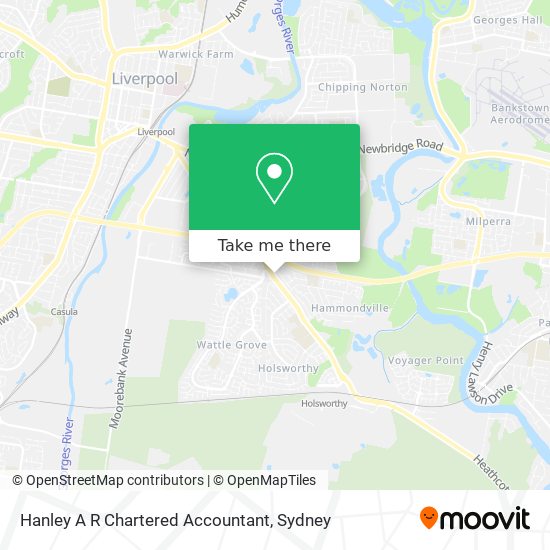 Hanley A R Chartered Accountant map
