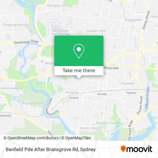 Benfield Pde After Bransgrove Rd map