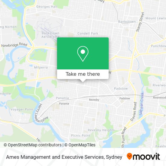 Ames Management and Executive Services map