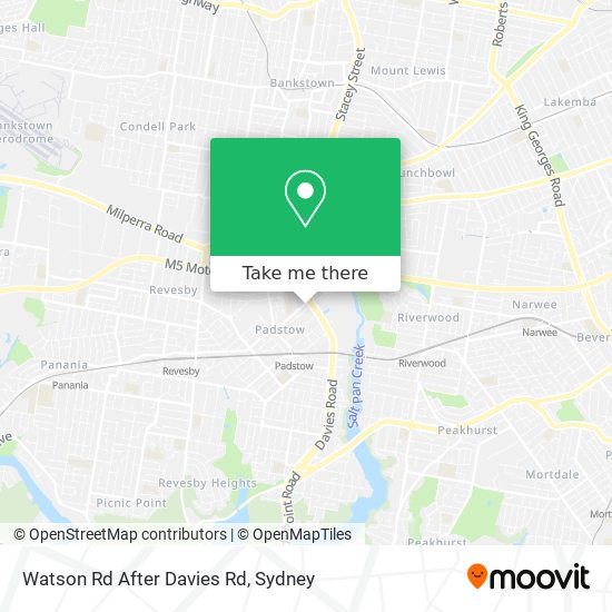 Watson Rd After Davies Rd map