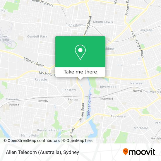 Allen Telecom (Australia) map