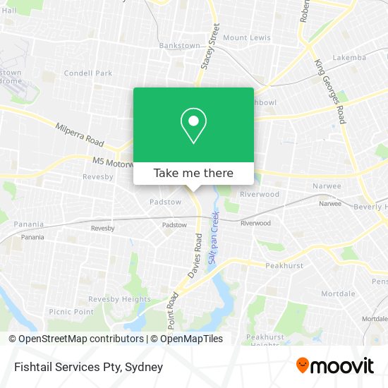 Fishtail Services Pty map