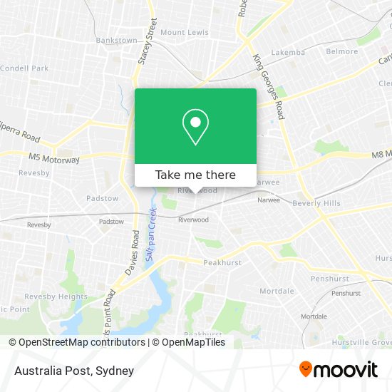 Australia Post map