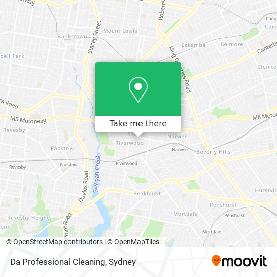 Da Professional Cleaning map