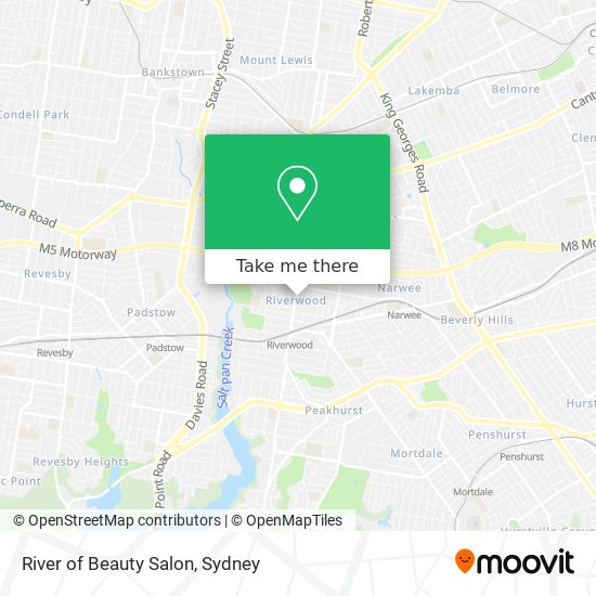 River of Beauty Salon map