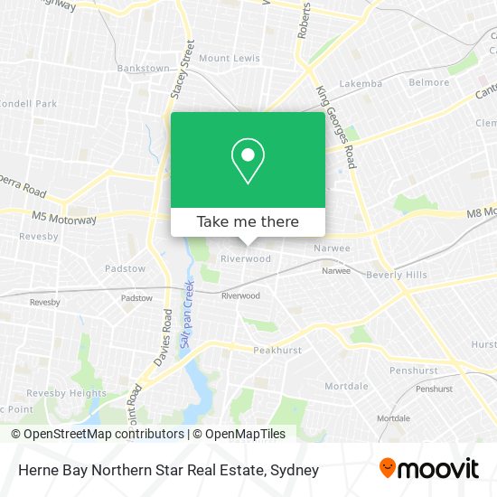 Mapa Herne Bay Northern Star Real Estate