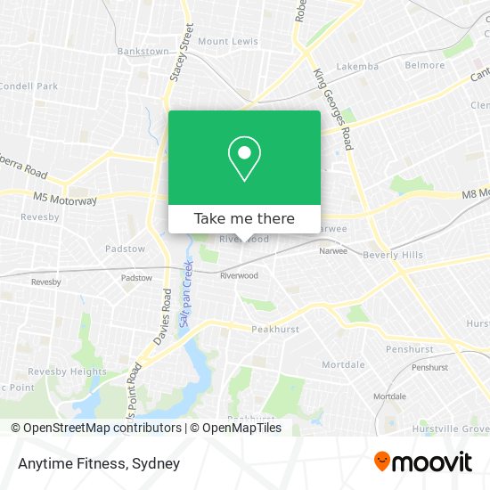 Anytime Fitness map