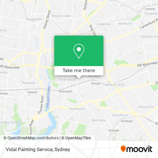 Vidal Painting Service map