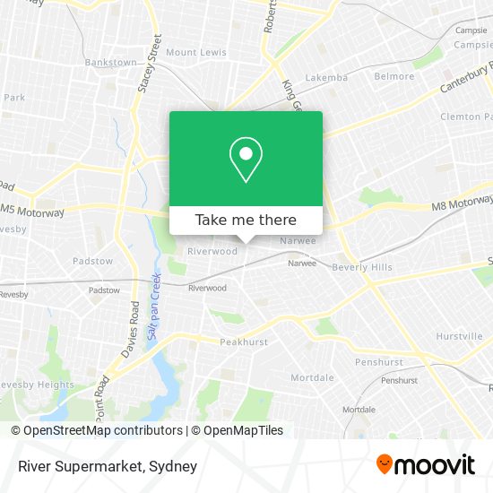 River Supermarket map