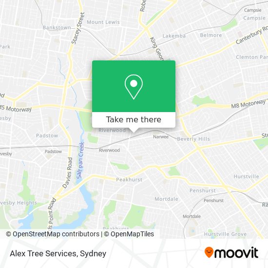 Alex Tree Services map