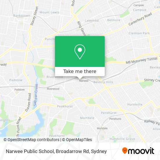 Mapa Narwee Public School, Broadarrow Rd