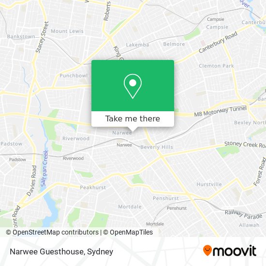 Narwee Guesthouse map