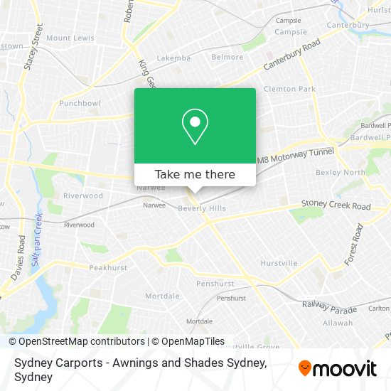 Mapa Sydney Carports - Awnings and Shades Sydney