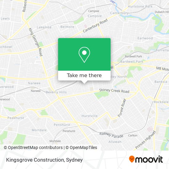 Mapa Kingsgrove Construction