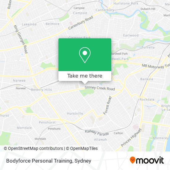 Bodyforce Personal Training map