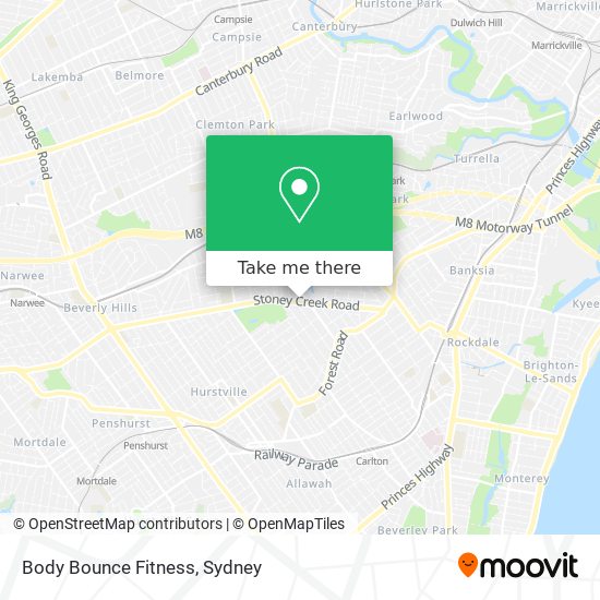 Body Bounce Fitness map