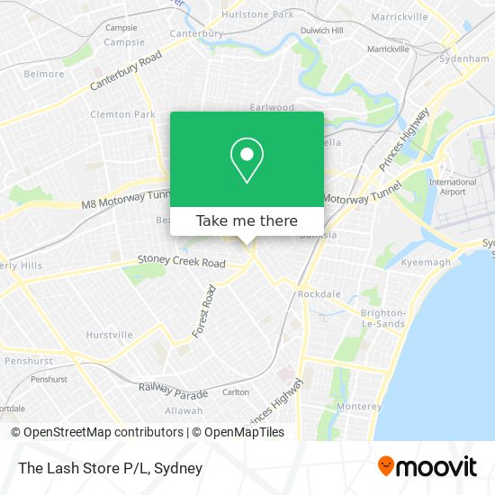 Mapa The Lash Store P/L