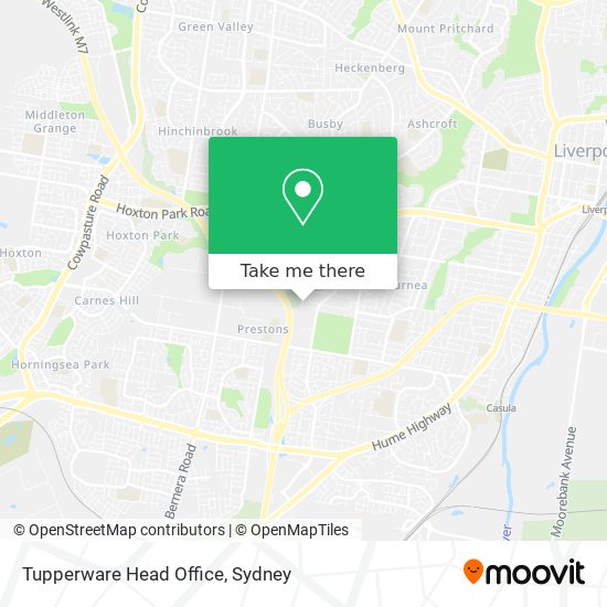 Tupperware Head Office map