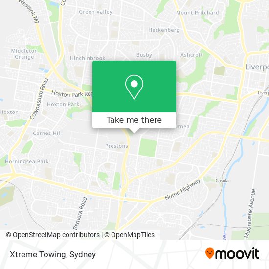 Xtreme Towing map