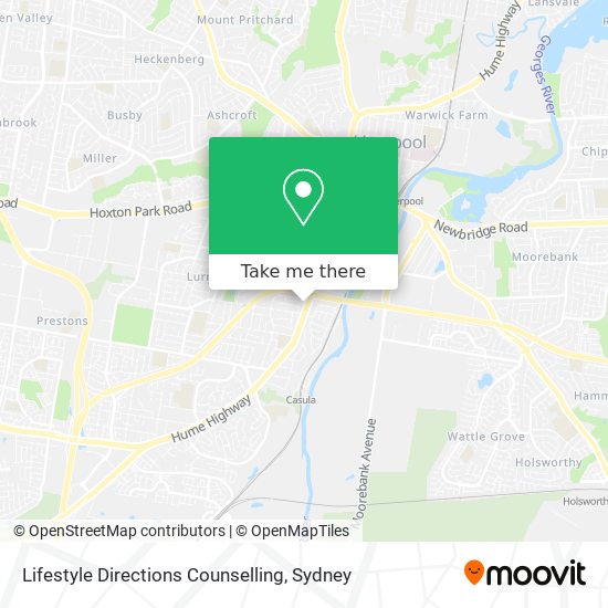 Lifestyle Directions Counselling map