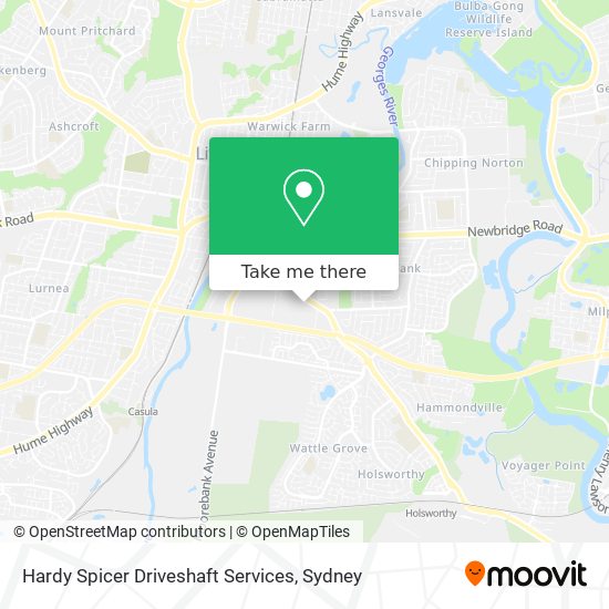 Hardy Spicer Driveshaft Services map