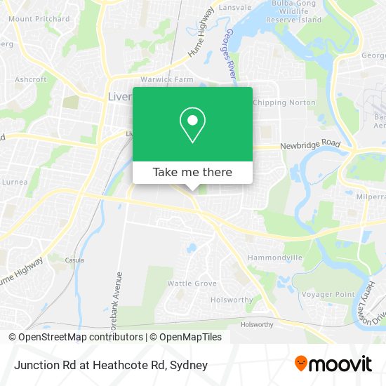 Junction Rd at Heathcote Rd map