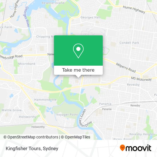 Kingfisher Tours map