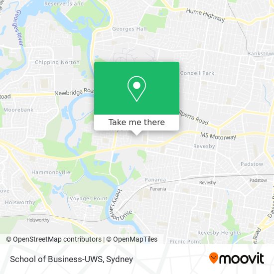 School of Business-UWS map