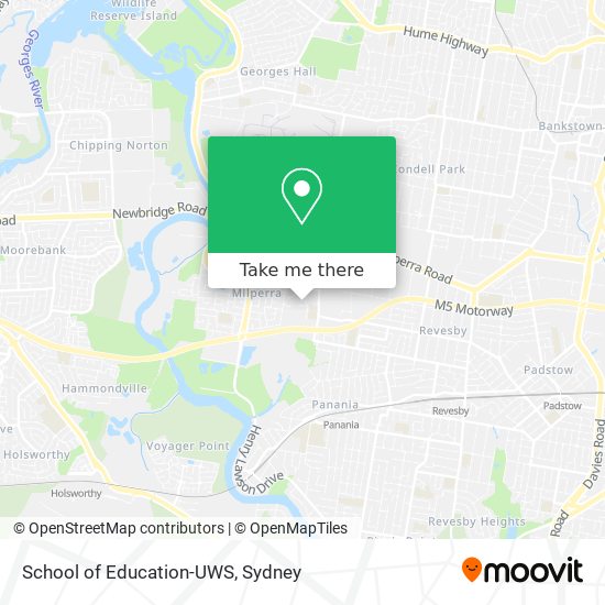 School of Education-UWS map