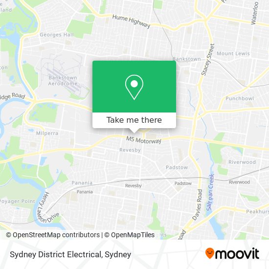 Mapa Sydney District Electrical