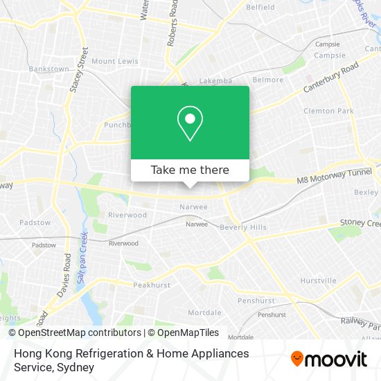 Mapa Hong Kong Refrigeration & Home Appliances Service