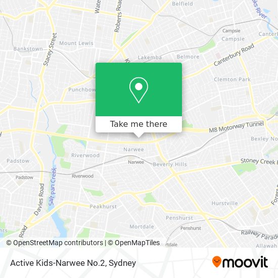 Mapa Active Kids-Narwee No.2
